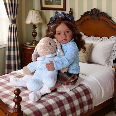 Babeside Reborn Baby Baby Dolls Black Daisy - 20 بوصة واقعية من الدمى النيوبورن فتاة حقيقية للطفل دمية طفل صغير مع ملابس وهدية لعبة للأطفال 3+ in Saudi Arabia
