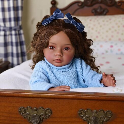 Babeside Reborn Baby Baby Dolls Black Daisy - 20 بوصة واقعية من الدمى النيوبورن فتاة حقيقية للطفل دمية طفل صغير مع ملابس وهدية لعبة للأطفال 3+ in Saudi Arabia