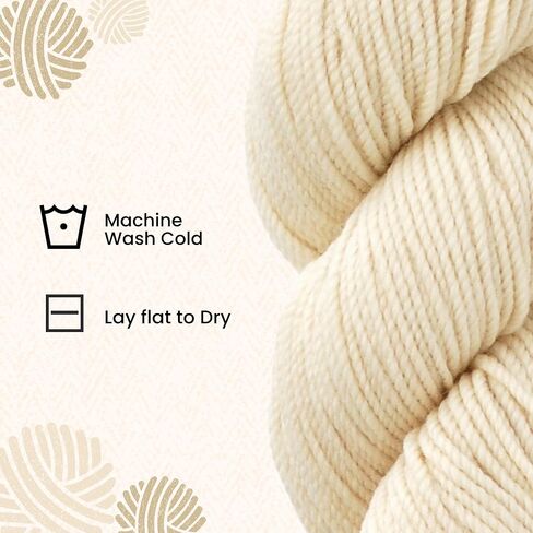 HiKoo Sueno Yarn Hank, Soft DK Weight Yarn for Knitting, Crocheting, and Crafts, Superwash Merino Wool and Viscose from Bamboo, 255 Yards, #1145 - Evergreen in Saudi Arabia
