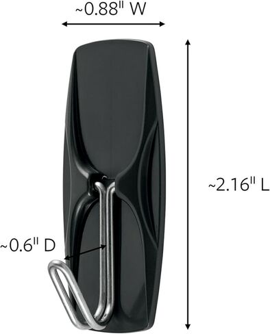 Command Medium Wire Toggle Hooks, Damage Free Hanging Wall Hooks with Adhesive Strips, No Tools Wall Hooks for Hanging Organizational Christmas Decorations, 35 White Hooks and 40 Command Strips in Saudi Arabia