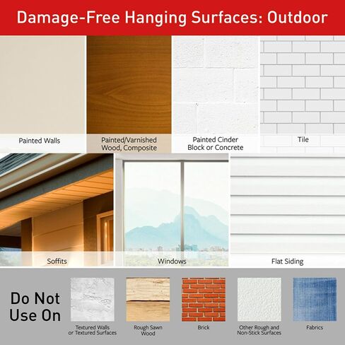 Command Medium Wire Toggle Hooks, Damage Free Hanging Wall Hooks with Adhesive Strips, No Tools Wall Hooks for Hanging Organizational Christmas Decorations, 35 White Hooks and 40 Command Strips in Saudi Arabia