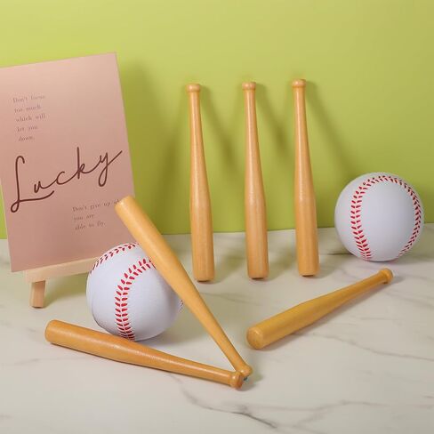 6 PCS Mini Baseball Bats ، 6 بوصة غير مكتملة بيسبول الخفافيش الخفافيش الخشبية الصغيرة الخشبية الخفافيش لطلاء شخصيات مفاتيح ومشاريع الحرف اليدوية in Saudi Arabia