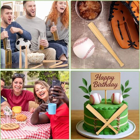 6 PCS Mini Baseball Bats ، 6 بوصة غير مكتملة بيسبول الخفافيش الخفافيش الخشبية الصغيرة الخشبية الخفافيش لطلاء شخصيات مفاتيح ومشاريع الحرف اليدوية in Saudi Arabia