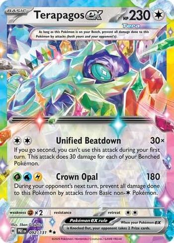 Pokemon - Terapagos ex 092/131 – Prismatic Evolutions – Double Rare – Foil Single Card in Saudi Arabia