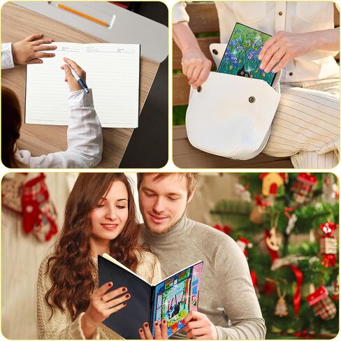 Lingfang 4 Pack Diamond Art Kits for البالغين المراهقين ، دفاتر المجلات المجلات المجلات ، DIY 5D GEM DOTS الحرف الفنية للبالغين ، عيد ميلاد المراهقين ، التخرج ، هدايا عيد الميلاد مع الأدوات (CAT) in Kuwait
