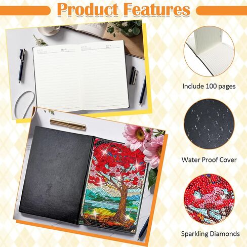 Lingfang 4 Pack Diamond Art Kits for البالغين المراهقين ، دفاتر المجلات المجلات المجلات ، DIY 5D GEM DOTS الحرف الفنية للبالغين ، عيد ميلاد المراهقين ، التخرج ، هدايا عيد الميلاد مع الأدوات (CAT) in Kuwait