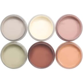 Pop of Color Premium Chalk Paint, Boho Bundle (4 oz. Pack of 6) Pear, Ecru, Terra Cotta, Beary Brown, Deep Blush, Wet Sand, Vibrant and Bold, Easy to Apply & Fast Drying in Saudi Arabia