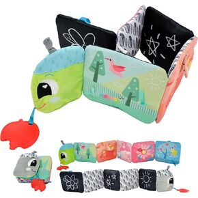 Lamaze Bitty Bug Soft Baby Book - High Contrast Baby Book with Crinkly Cloth Pages - Sensory Books for Babies Ages 6 Months and Up in Kuwait