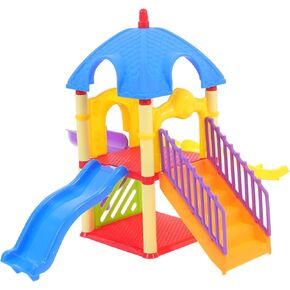 Toyvian Dollhouse Playground Slide Small Playground Models Miniature Outdoor Playset Decor Present for Miniature Enthusiasts Safe Material Design in Kuwait