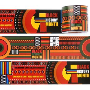 72ft Black History Month Bulletin Board Border Kente Cloth Classroom Decorations Two-Sided Trim Paper for African American Celebration Party School Windows Wall Door in Saudi Arabia