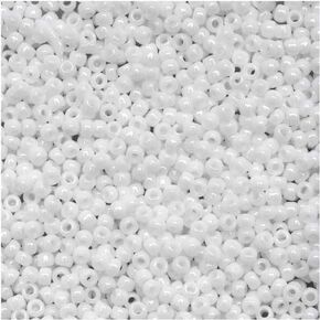 Toho Round Seed Beads 15/0#41 'Opaque White' 8 Gram Tube in Saudi Arabia