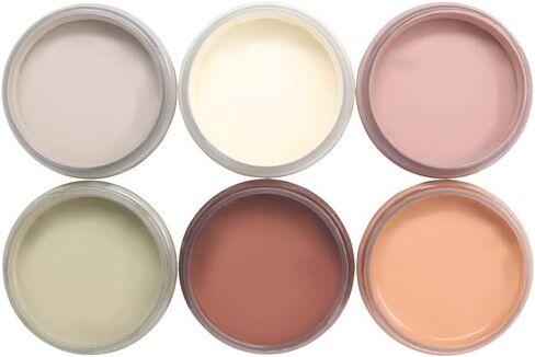 Pop of Color Premium Chalk Paint, Boho Bundle (4 oz. Pack of 6) Pear, Ecru, Terra Cotta, Beary Brown, Deep Blush, Wet Sand, Vibrant and Bold, Easy to Apply & Fast Drying in Saudi Arabia