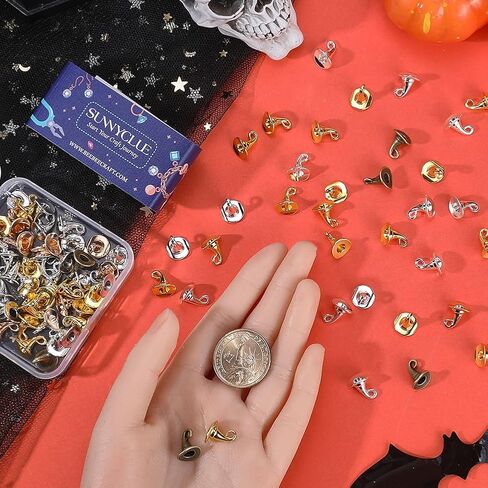 Sunnyclue 1 Box 60pcs Wizard Hat Charms Bulk Witch Hats Charm 3D Alloy Western Halloween Magic Energy Charm for Jewelry Making Diy Crafts in Saudi Arabia