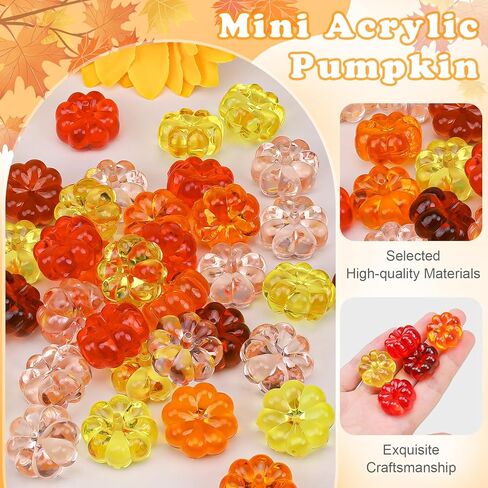 30 قطعة من مزهرية اليقطين المصنوعة من الأكريليك الصغيرة لتزيين طاولة المنزل في الخريف وحفلات الخريف وحفلات أعياد الميلاد وعيد الشكر والهالوين in Kuwait