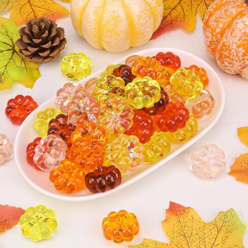 30 قطعة من مزهرية اليقطين المصنوعة من الأكريليك الصغيرة لتزيين طاولة المنزل في الخريف وحفلات الخريف وحفلات أعياد الميلاد وعيد الشكر والهالوين in Kuwait