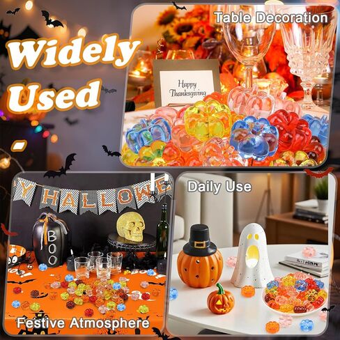 30 قطعة من مزهرية اليقطين المصنوعة من الأكريليك الصغيرة لتزيين طاولة المنزل في الخريف وحفلات الخريف وحفلات أعياد الميلاد وعيد الشكر والهالوين in Kuwait