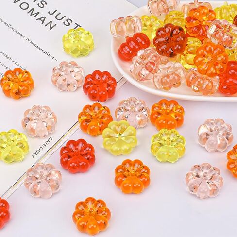 30 قطعة من مزهرية اليقطين المصنوعة من الأكريليك الصغيرة لتزيين طاولة المنزل في الخريف وحفلات الخريف وحفلات أعياد الميلاد وعيد الشكر والهالوين in Kuwait