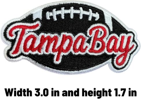 Tampa Bay Lettering Word On Football Fanavorite Team Iron On Sew On Embroidered Patch in Saudi Arabia