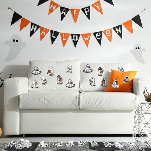 Janinka 45 Pcs Halloween Ghost Reading Book Patches Funny Ghost Book Readers Embroidered Sew on Patches Halloween Embroidery DIY Accessory for Clothes Pants Hats Jeans in Saudi Arabia