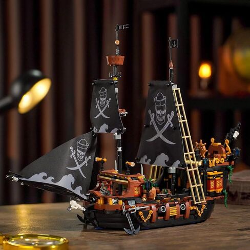 مجموعة البناء المصغرة للقراصنة -غير متوافقة مع LEGO مجموعة للأولاد 8-14 ، هدية للأطفال والكبار المتحمسين (1328 قطعة) in Saudi Arabia