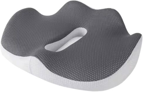 Ergonomic Large Seat Cushion for Office Chair - Memory Foam Coccyx Cushion for Tailbone, Sciatica & Back Pain Relief - Breathable Washable Cover, Non-Slip Base for Home, Office, Car, and Travel in Saudi Arabia