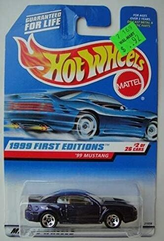 Hot Wheels 1999 First Editions #2 26 Cars ، Purple '99 Mustang #909 in Saudi Arabia