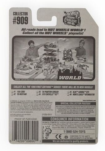 Hot Wheels 1999 First Editions #2 26 Cars ، Purple '99 Mustang #909 in Saudi Arabia