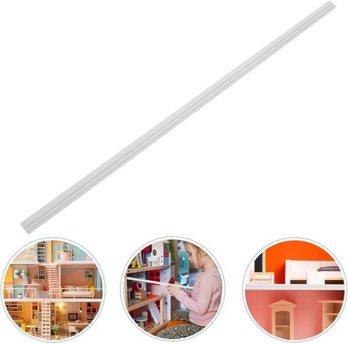 Upkoch Dollhouse Decor Decor Diy Miniature Furniture Wooden Skirting Board Miniature Wall Molding Decorations in Kuwait