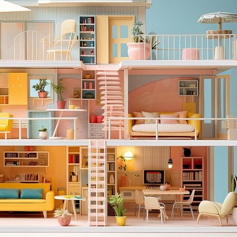 Upkoch Dollhouse Decor Decor Diy Miniature Furniture Wooden Skirting Board Miniature Wall Molding Decorations in Kuwait