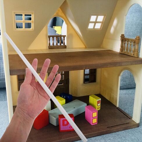 Upkoch Dollhouse Decor Decor Diy Miniature Furniture Wooden Skirting Board Miniature Wall Molding Decorations in Kuwait