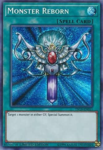 Yu-Gi-Oh! - Monster Reborn - TN19-EN011 - Prismatic Secret Rare - Limited Edition - 2019 Gold Sarcophagus Tin in Saudi Arabia