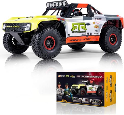 FMS 1/7 Ford Bronco U4 RTR EB RC Truck, Hobby RC Crawler with Brushless Motor & ESC, Remote-Controlled Lighting, Up to 80km/h Speed (2025) in Kuwait