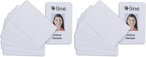 C-Line Graphics Quality Video Grade PVC Card for ID Badges, White, 100 per Pack (89007) (Pack of 2) in Saudi Arabia