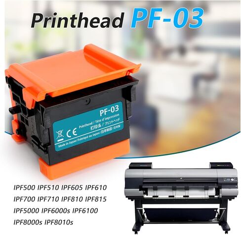 Print Head PF-03 Printhead Replacement for Canon PF03 Perfectly Compatible for Canon IPF710 IPF720 IPF815 IPF605 IPF610 IPF700 IPF810 IPF825 IPF510 IPF500 IPF600 IPF820 IPF9000S in Kuwait