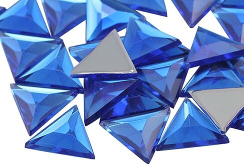 Allstarco 5mm Flat Back Triangle Acrylic Rhinestones Assorted Colors Plastic Gems for Crafts Costume Embelishments Card Making Jewels Jewelry Making Supplies Cosplay Jewels 300 Pcs in Saudi Arabia