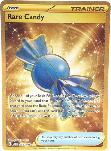 Pokemon - Rare Candy 256/198 - Scarlet & Violet - Secret Rare - Gold Holo Foil in Saudi Arabia