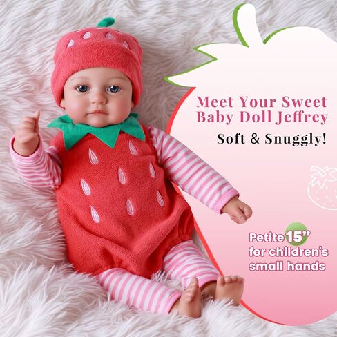 Babeside 15 بوصة First Baby Doll Girl - ملابس جميلة واقعية للطفل مع جسم ناعم خفيف الوزن يشمل مجموعة الزجاجة والمصباح ، واللعب والهدية للأطفال الصغار in Saudi Arabia