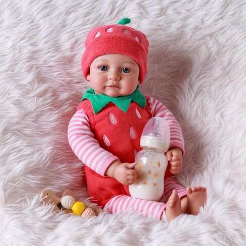 Babeside 15 بوصة First Baby Doll Girl - ملابس جميلة واقعية للطفل مع جسم ناعم خفيف الوزن يشمل مجموعة الزجاجة والمصباح ، واللعب والهدية للأطفال الصغار in Saudi Arabia