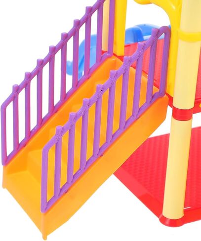 Toyvian Dollhouse Playground Slide Small Playground Models Miniature Outdoor Playset Decor Present for Miniature Enthusiasts Safe Material Design in Saudi Arabia