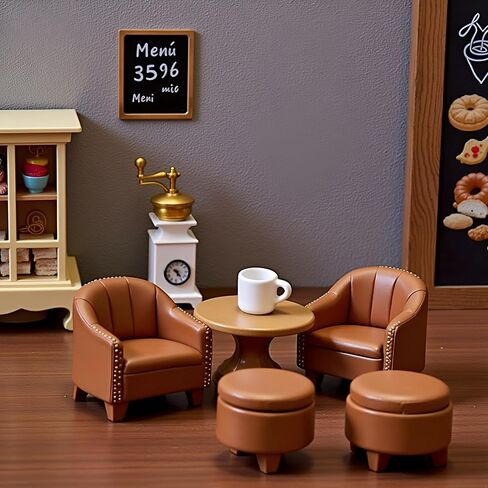 4Pcs White 1/12 Miniature Coffee Mugs Dollhouse Decoration Accessories, DIY Doll House Kit in Saudi Arabia