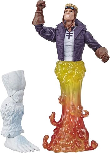 Marvel Classic Hasbro Legends Series 6 "Action Action Figure Toy Cannonball Toy (مجموعة X-Men/X-Force)-مع جزء Wendigo Build-A-Figure ، Brown/A in Saudi Arabia