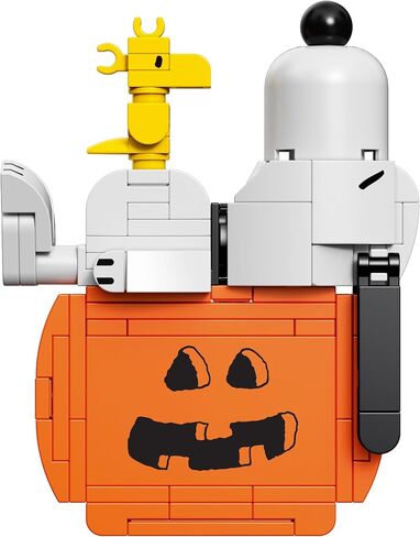 الفول السوداني Snoopy على مجموعة لبناء قرع القرع ، 112 قطعة | DIY Halloween & Fall Block Kit Shotgiving Gack-O’lantern Display ، Décor القابلة للتحصيل وهدية موسمية للأطفال والكبار ، الأعمار 8+ in Saudi Arabia