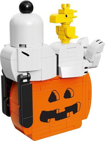 الفول السوداني Snoopy على مجموعة لبناء قرع القرع ، 112 قطعة | DIY Halloween & Fall Block Kit Shotgiving Gack-O’lantern Display ، Décor القابلة للتحصيل وهدية موسمية للأطفال والكبار ، الأعمار 8+ in Saudi Arabia