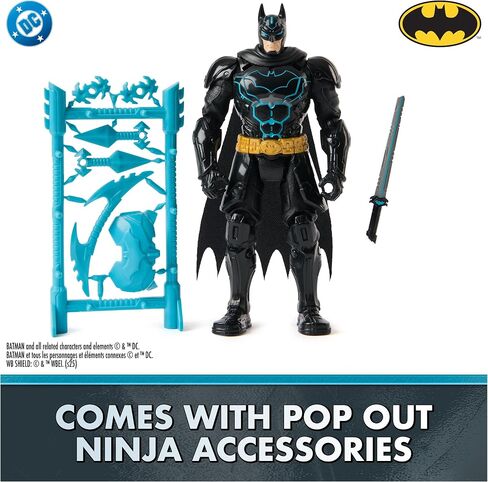 DC Comics, Batman™ Ninja Strike 6" Batman Action Figure with Pop-Out Ninja Accessories, Super Hero Kids Toys for Boys and Girls Ages 3 & Up in Saudi Arabia