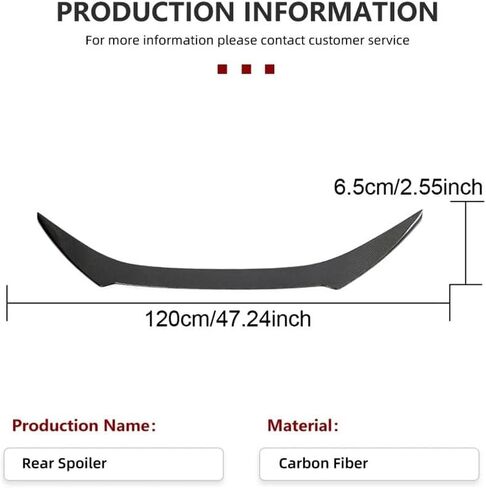أجنحة المفسد الجذع الخلفي متوافقة مع Lexus RC F RCF Coupe 2-Door 2015 2016 2017 2018 Car Racing Spoiler Tail Lid Wing Wing Lip Carbon Carbon in Kuwait