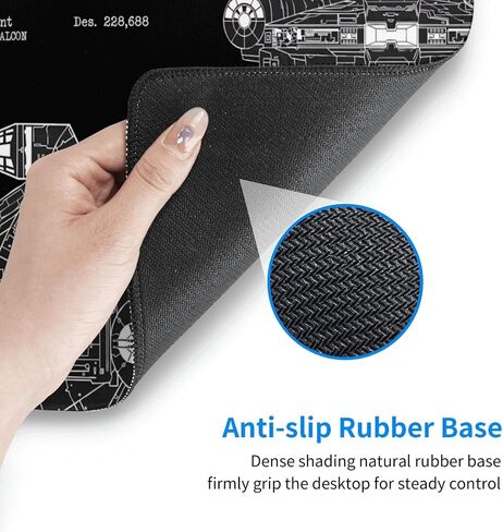 Mouse Pad Desk Mat Gaming كبير لوحة مفاتيح لطيفة سطح مكتب كمبيوتر محمول أسود XXL عملاق طويل رائع تصميم فريد من نوعه للنساء الفتيات الأولاد اللاعب Mousepad كبير الحجم in Kuwait