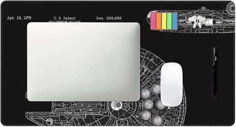 Mouse Pad Desk Mat Gaming كبير لوحة مفاتيح لطيفة سطح مكتب كمبيوتر محمول أسود XXL عملاق طويل رائع تصميم فريد من نوعه للنساء الفتيات الأولاد اللاعب Mousepad كبير الحجم in Kuwait