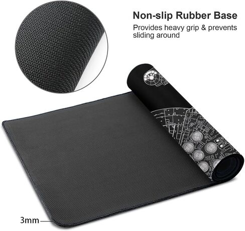 Mouse Pad Desk Mat Gaming كبير لوحة مفاتيح لطيفة سطح مكتب كمبيوتر محمول أسود XXL عملاق طويل رائع تصميم فريد من نوعه للنساء الفتيات الأولاد اللاعب Mousepad كبير الحجم in Kuwait