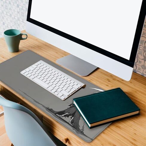 Galaxy Cat Mouse Pad Purple Night Sky Forest Moon Extended Keyboard Mouse Mat for Computer Office, Big Laptop Mouse pad, Gaming Pc 31.5x11.8 in in Saudi Arabia