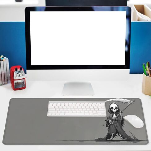 Galaxy Cat Mouse Pad Purple Night Sky Forest Moon Extended Keyboard Mouse Mat for Computer Office, Big Laptop Mouse pad, Gaming Pc 31.5x11.8 in in Saudi Arabia